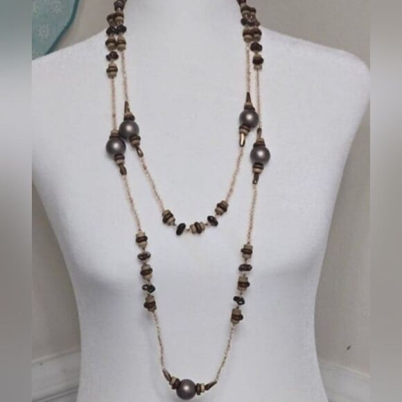 New! Long Wrap Necklace - Picture 1 of 5